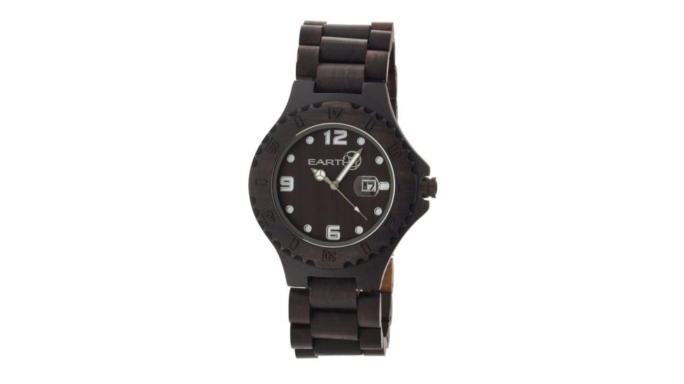 Earth Raywood Unisex Watch, Dark Brown ETHEW1702