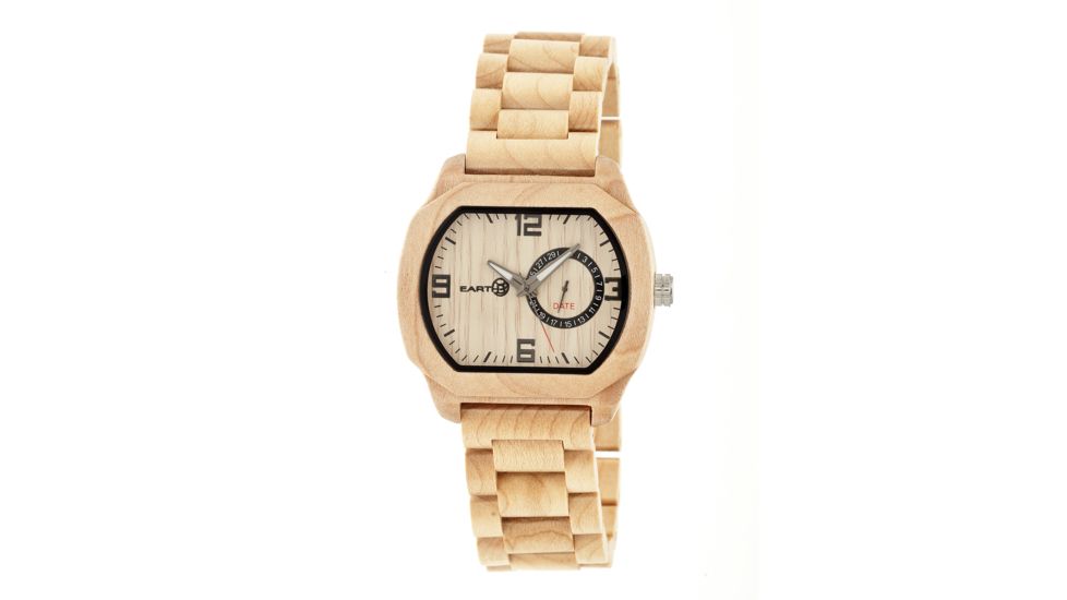 Earth EW2101 Scaly Watch, 46mm, Khaki/Tan Strap, Khaki/Tan Dial ETHEW2101