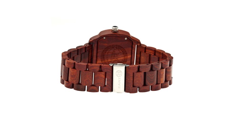 Earth Wood Scaly Bracelet Watch w/Date, Red, One Size, ETHEW2103