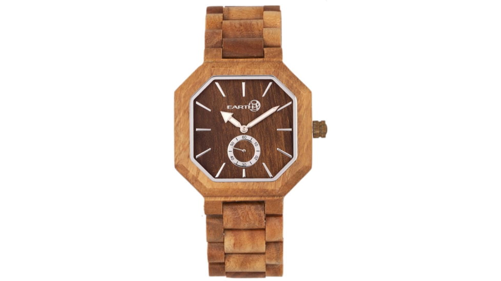 Earth Wood Acadia Bracelet Watch, Olive, One Size, ETHEW4704