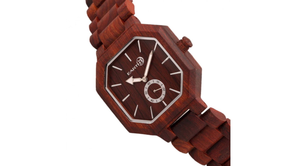 Earth Wood Acadia Bracelet Watch, Red, One Size, ETHEW4703