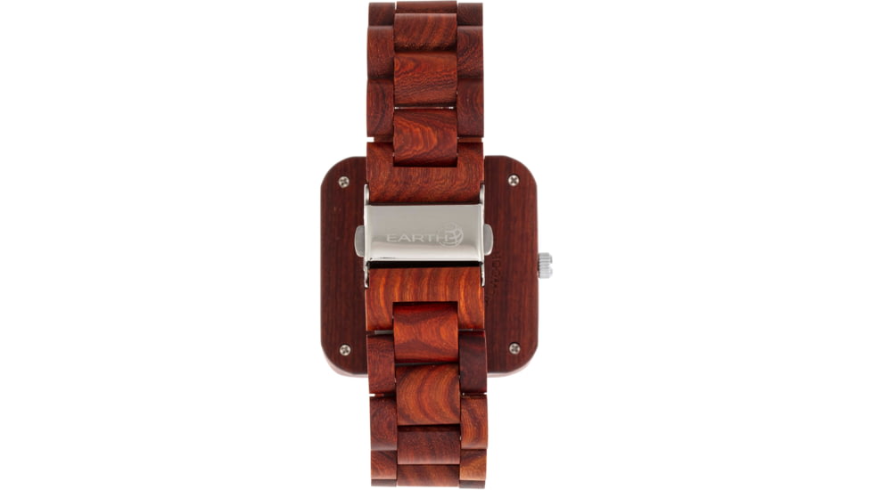 Earth Wood Berkshire Bracelet Watch w/Date, Red, One Size, ETHEW5703