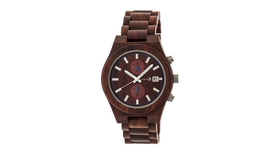 Earth Wood Bracelet Watch w/Date, Red ETHEW5103