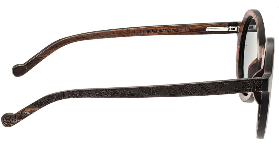 Earth Wood Canary Polarized Sunglass, Ebony/Black, One Size, ESG040E