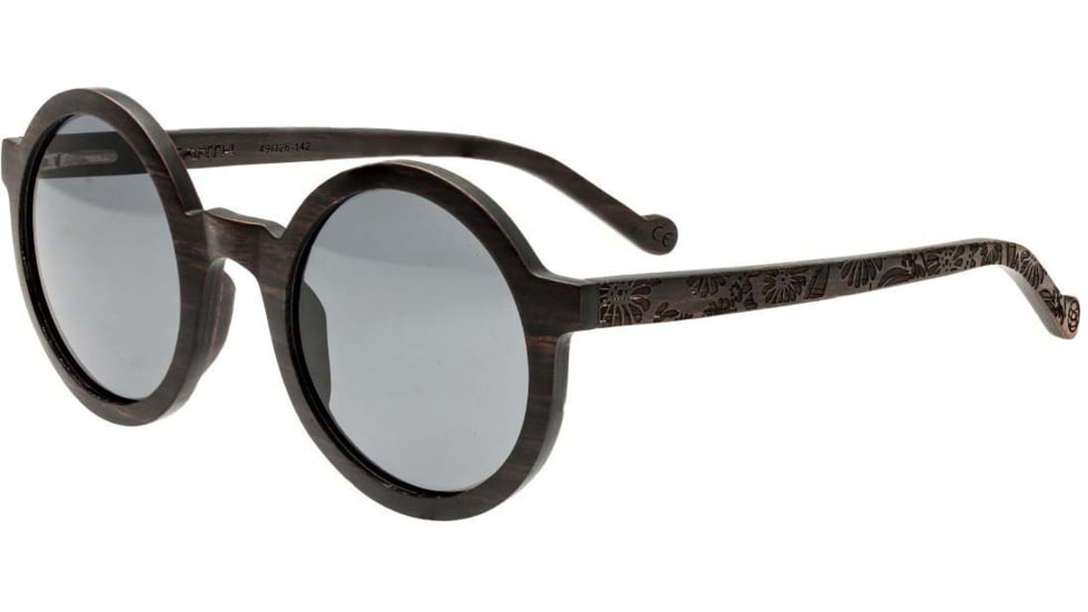 Earth Wood Canary Polarized Sunglass, Ebony/Black, One Size, ESG040E