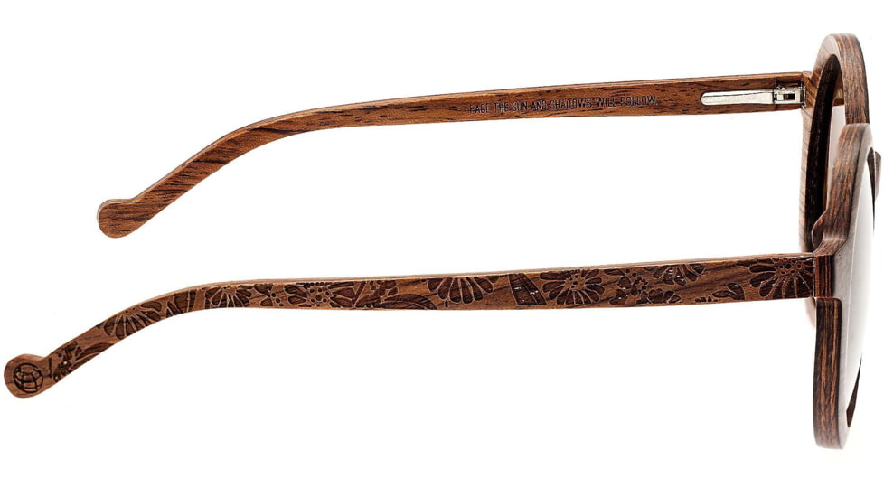 Earth Wood Canary Polarized Sunglass, Red Rosewood/Brown, One Size, ESG040R