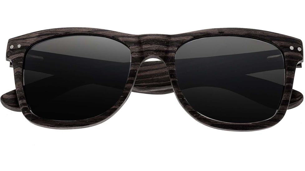 Earth Wood Cape Cod Sunglasses, Ebony Frame, Silver Lens, Polarized, One Size, ESG060E