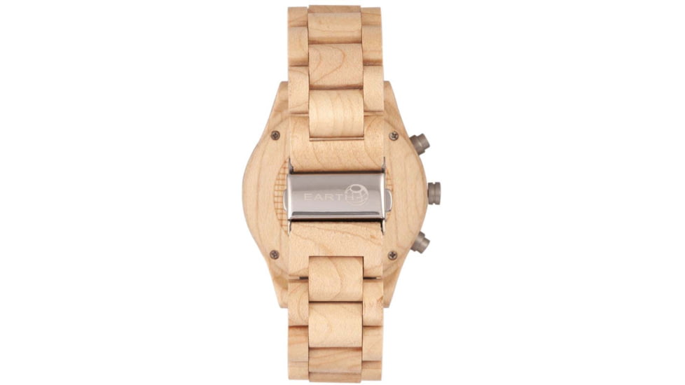 Earth Wood Castillo Bracelet Watch w/Date, Khaki, One Size, ETHEW5101