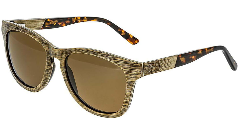 Earth Wood Cove Polarized Sunglass, Brown/Brown, One Size, ESG010BR