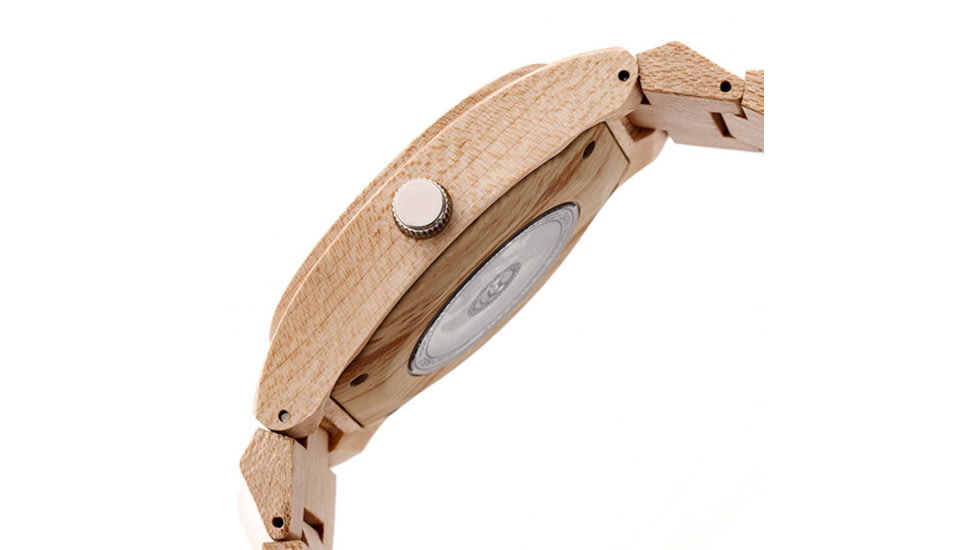 Earth Wood Gobi Automatic Skeleton Bracelet Watch, Khaki/Tan, One Size, ETHEW4301