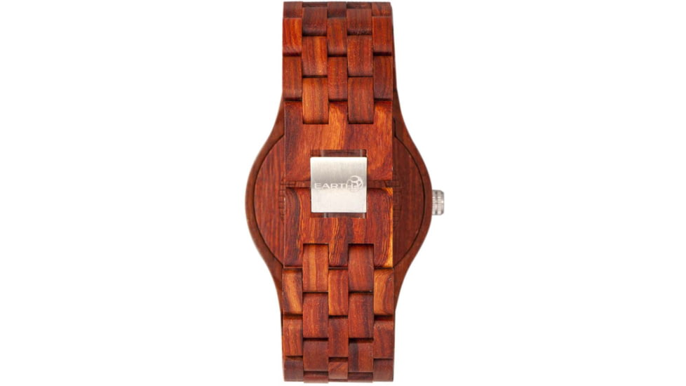 Earth Wood Inyo Bracelet Watch w/Date, Red, One Size, ETHEW3203
