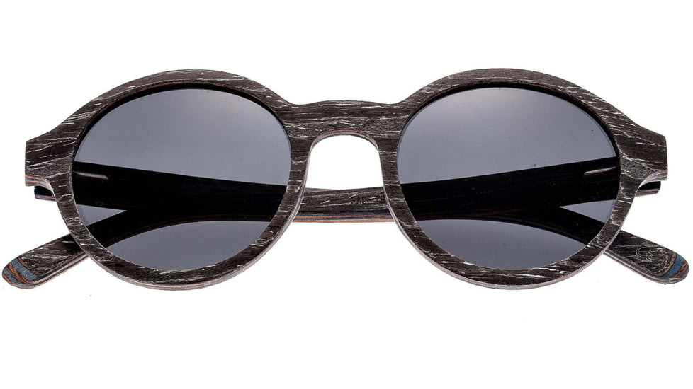 Earth Wood Maho Polarized Sunglass, Black Stripe/Black, One Size, ESG085G