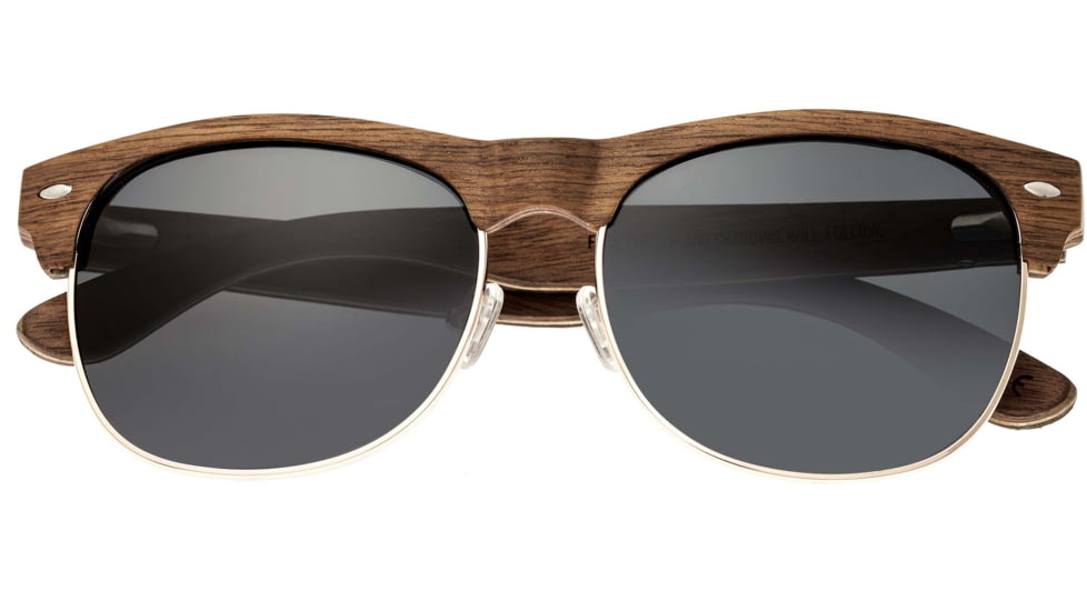 Earth Wood Moonstone Polarized Sunglass, Walnut-Zebra/Black, One Size, ESG017WZ