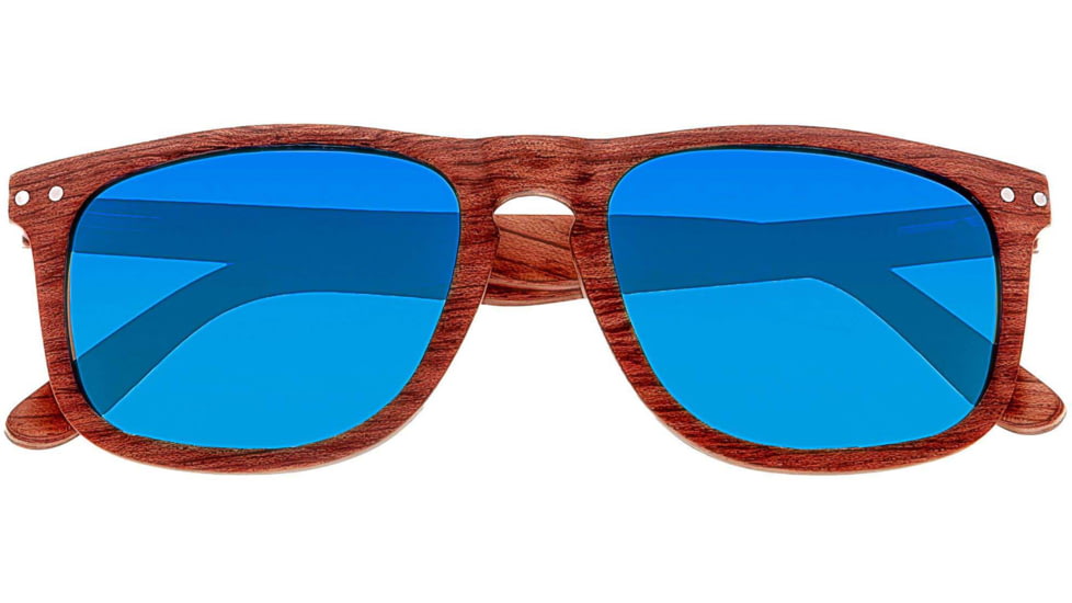 Earth Wood Pacific Polarized Sunglass, Brown/Blue, One Size, ESG008BL