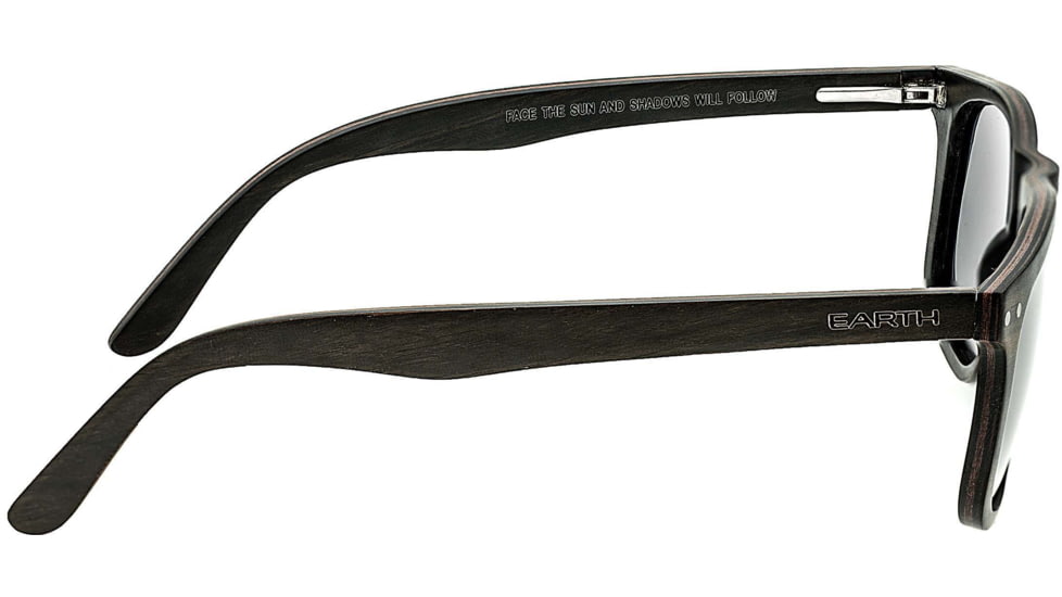 Earth Wood Pacific Polarized Sunglass, Espresso/Black, One Size, ESG008GR