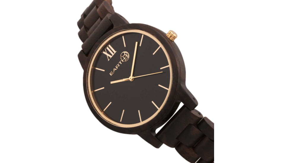 Earth Wood Pike Bracelet Watch, Dark Brown, One Size, ETHEW5202