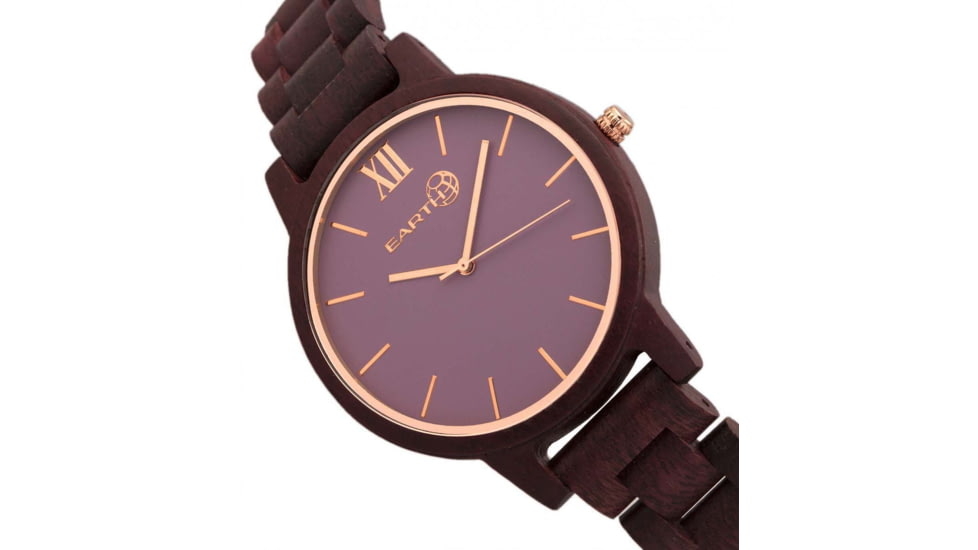 Earth Wood Pike Bracelet Watch, Plum, One Size, ETHEW5205
