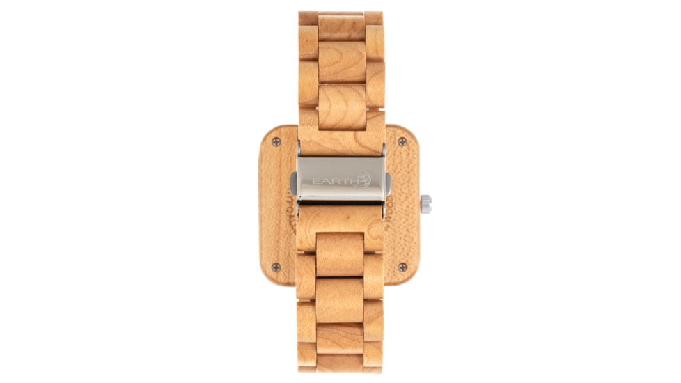 Earth Wood Berkshire Bracelet Watch w/Date, Khaki/Tan, One Size, ETHEW5701