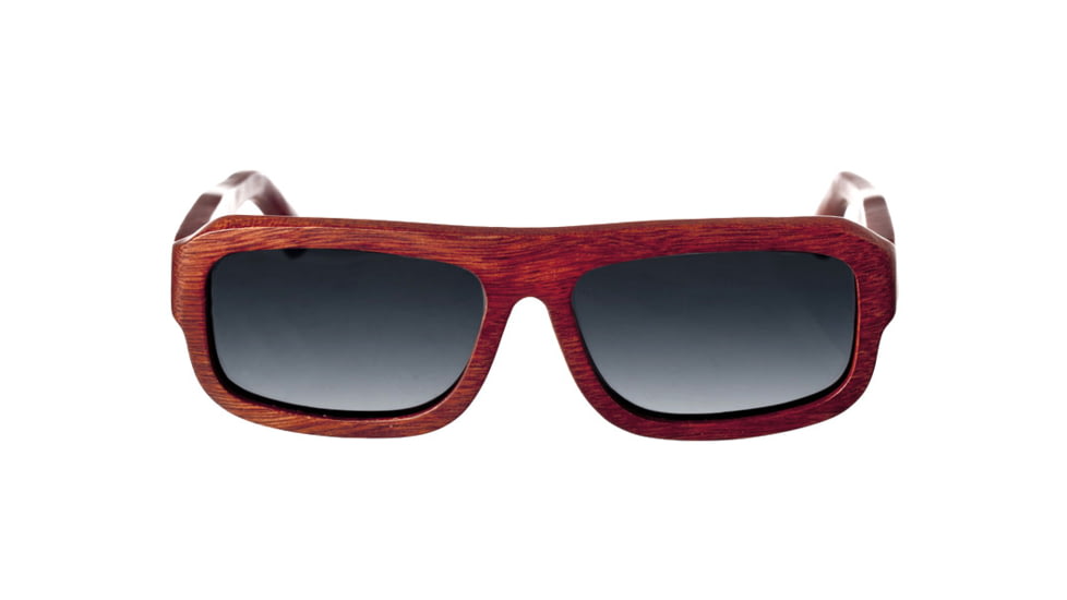 Earth Wood Daytona Polarized Sunglass, Red Rosewood/Black, One Size, ESG025R