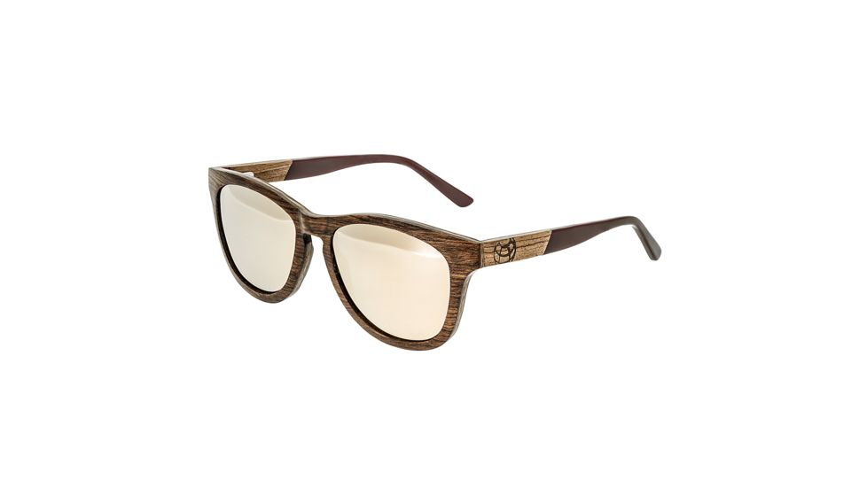 Earth Wood Cove Sunglasses, Red Frame, Gold/Yellow Lenses, ESG010RG