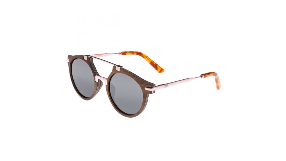 Earth Petani Polarized Sunglasses, Black Walnut/Black, One Size, ESG034BW