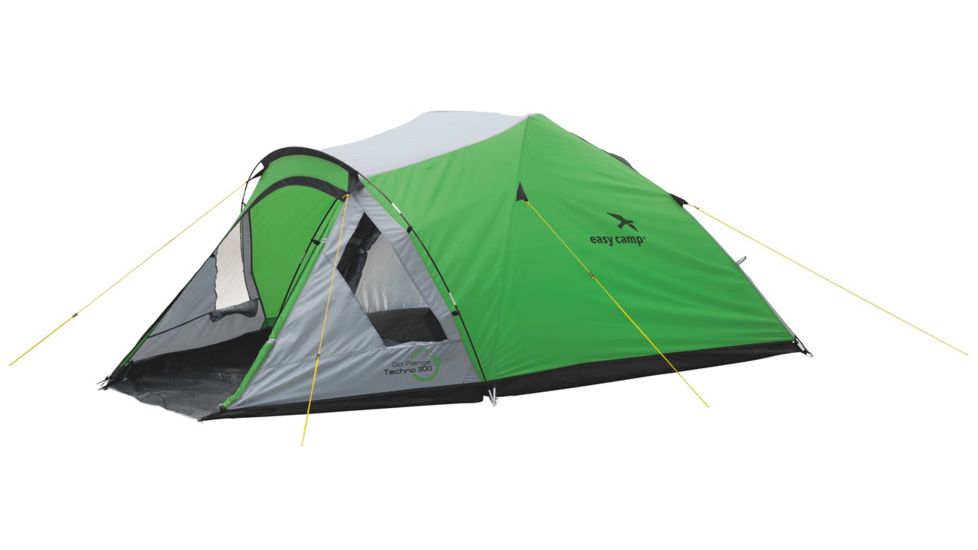 Easy Camp 3 Person Techno 300 Tent, Green / Silver 120199