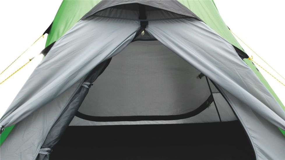 Easy Camp 4 Person Cyber 400 Tent, Green / Silver 120196