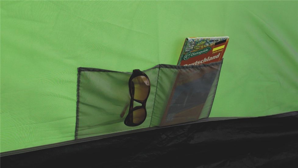 Easy Camp 4 Person Cyber 400 Tent, Green / Silver 120196