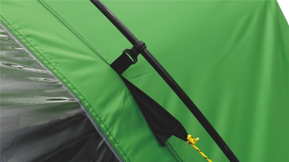 Easy Camp 4 Person Cyber 400 Tent, Green / Silver 120196