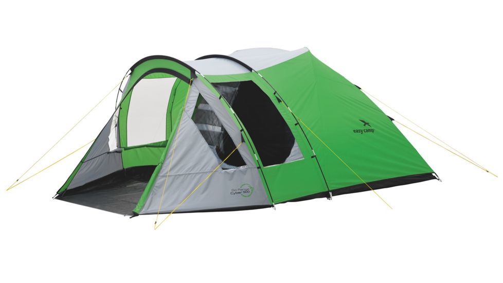 Easy Camp 5 Person Cyber 500 Tent, Green / Silver 120197