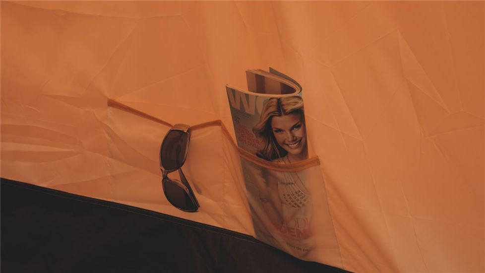 Easy Camp 5 Person Eclipse 500 Tent, Orange / Gold 120187