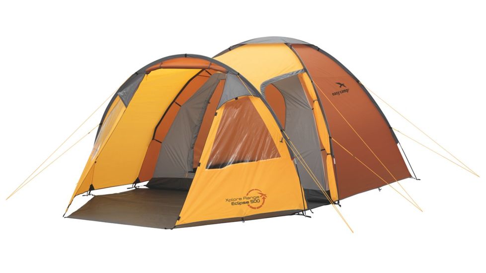 Easy Camp 5 Person Eclipse 500 Tent, Orange / Gold 120187