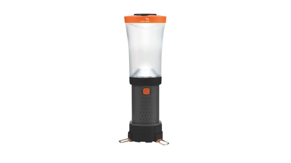 Easy Camp Cantil Foldable Lantern - 3 Watt 100 Lumens, Gray/Orange 680098