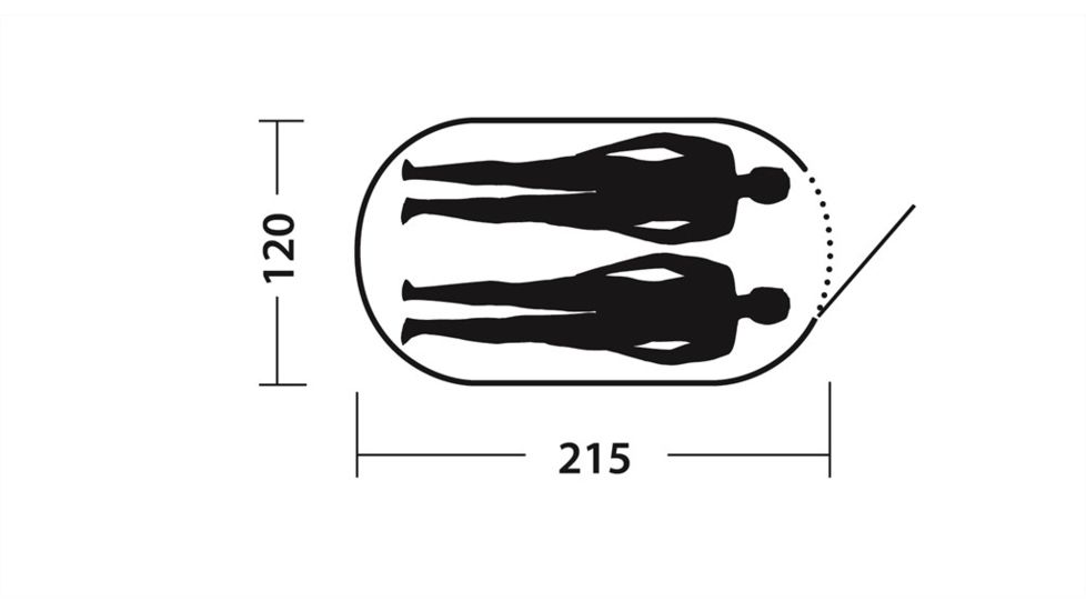 Easy Camp Double Daybreak Pop-Up Tent, Light/Dark Blue 120257