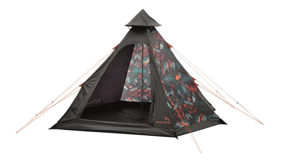 Easy Camp 4-Person Carnival Tipi Tent, Light/Dark Blue, 5709388080189