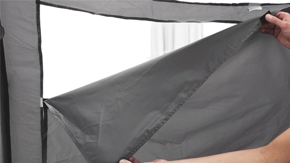 Easy Camp Palmdale 600A Tent Awning - 6 Person, Gray / Silver 120210