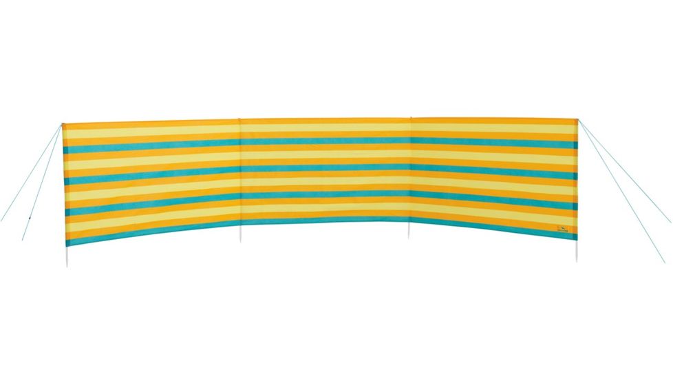 Easy Camp Shore Beach Windscreen, Orange / Yellow / Blue Trim 120096