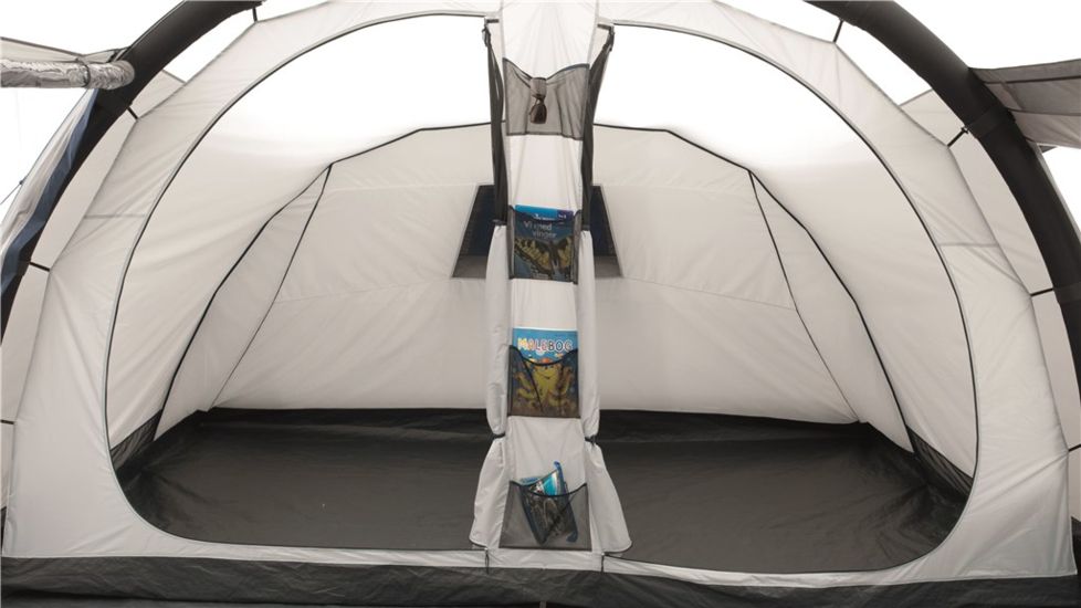 Easy Camp Tempest 600 Inflatable Tunnel - 6 Person, 3 Rooms, Light/Dark Blue 120256