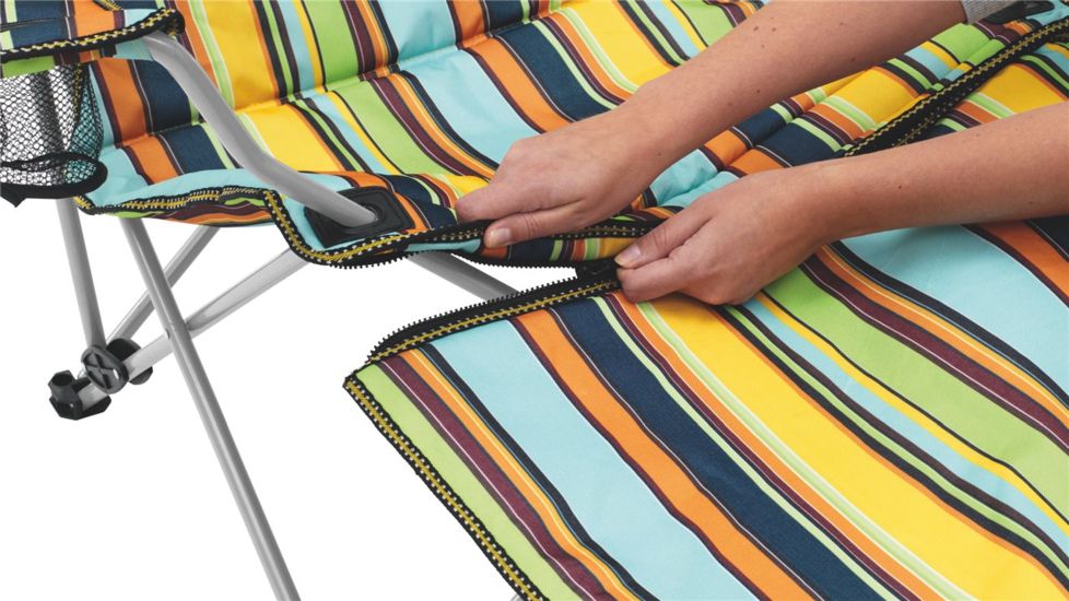 Easy Camp Tera Chair recliner, Multicolor Stripe 480036