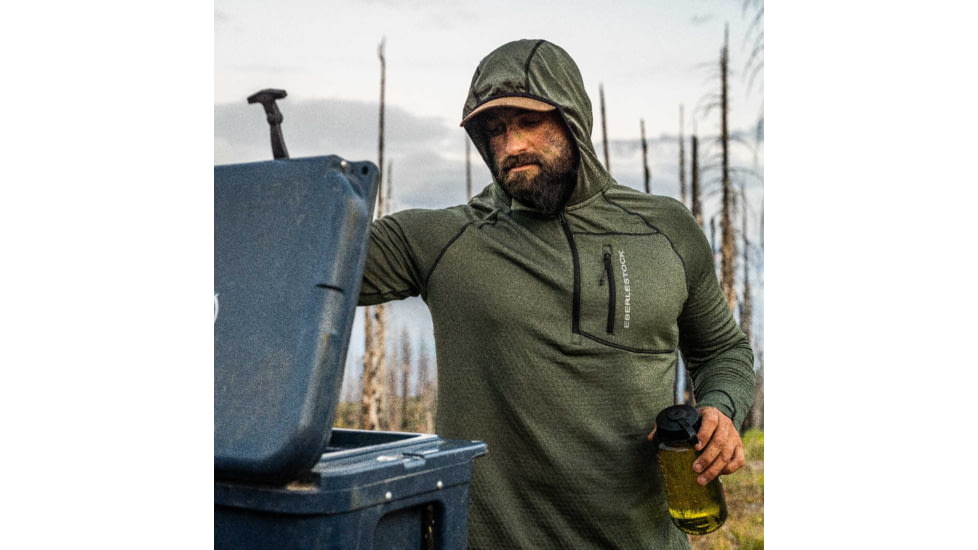 Eberlestock Pioneer Half Zip Hoody, Loden, Extra Large, PHLX
