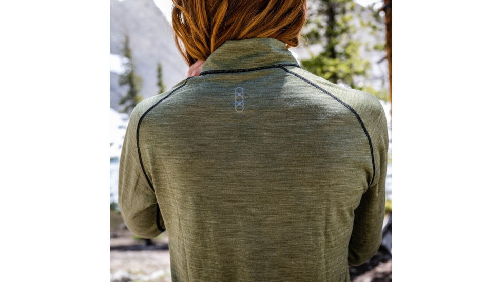 Eberlestock Selway Merino Quarter Zip Baselayer, Loden, Large, SSLL