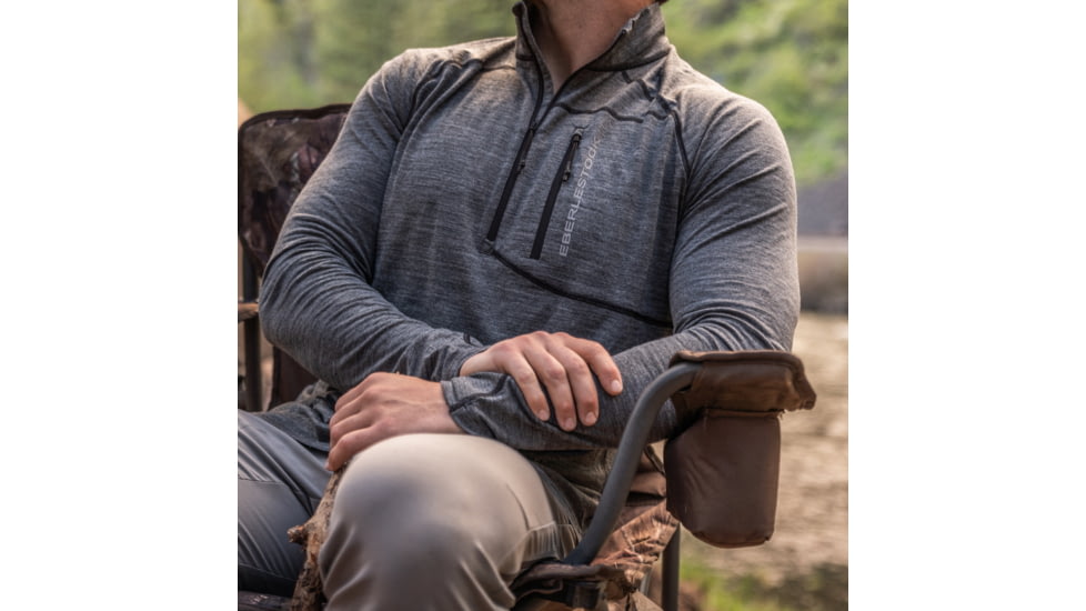 Eberlestock Selway Merino Quarter Zip Baselayer, Loden, Large, SSLL