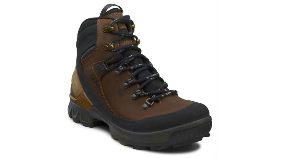 ECCO BIOM Hike GTX Backpacking Boot - Men's-Blk/Camel/Tobacco-Medium-40