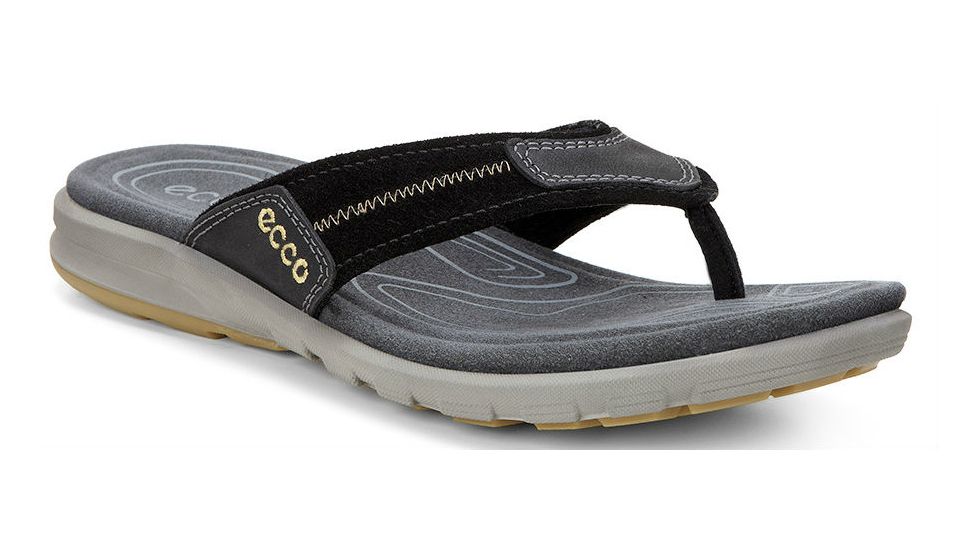 ECCO Cruise Flip Sandal - Men's-Black/Black-Medium-42