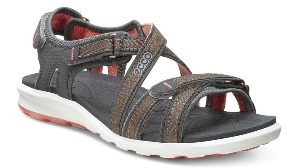 ECCO Cruise Sandal - Womens-Dark Shadow/Coral-Medium-37