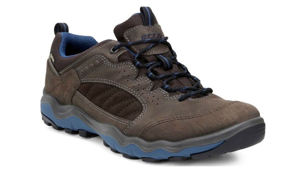 ECCO Ulterra Lo GTX Hiking Shoe - Mens-Coffee/Coffee/Denim-Medium-46