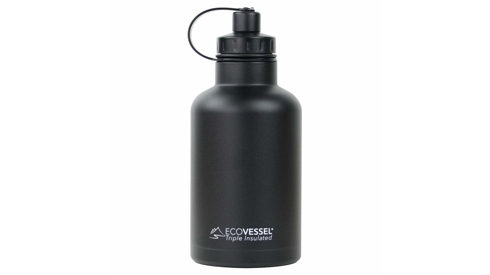 Eco Vessel Boss 64oz Trimax Growler Black BOSS1900BS