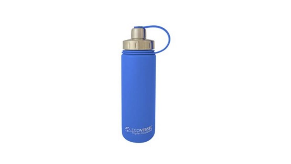 Eco Vessel Boulder Triple Insulated Water Bottle, 20 Oz, Blue Glow, BLD600BG