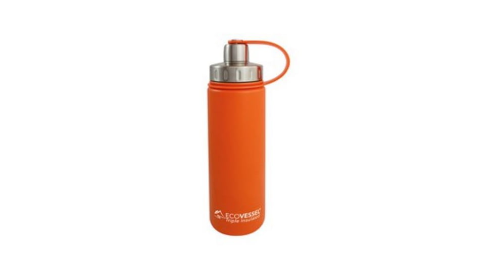 Eco Vessel Boulder Insulated Water Bottle, 20 Oz, Orange, BLD600OB