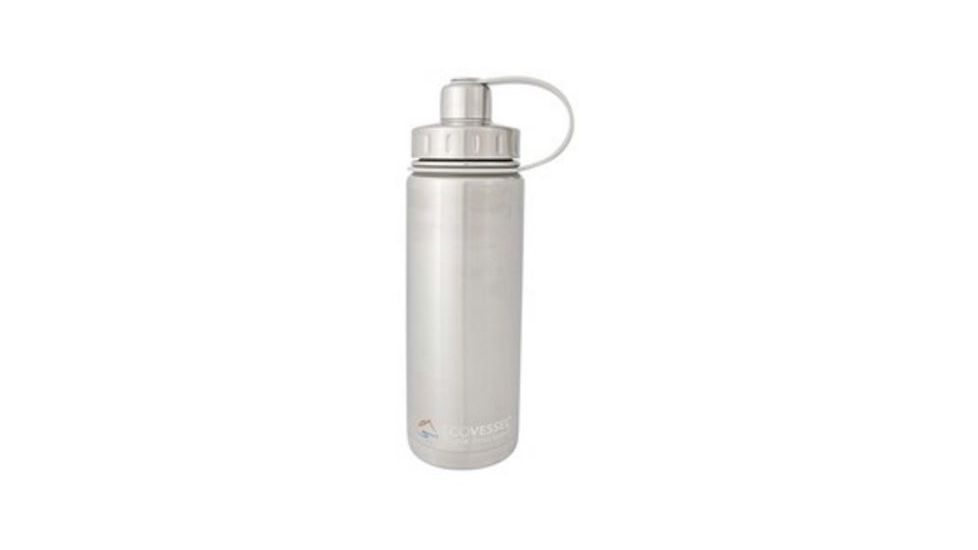 Eco Vessel Boulder Insulated Water Bottle, 20 Oz, Silver, BLD600SE